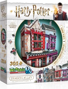 Wrebbit Casse-tête 3D Harry Potter magasin d'accessoires de Quidditch, Slug et Jiggers (305pcs) 665541005091