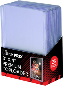 Ultra PRO Protecteurs de cartes rigides Toploader premium 3x4" 25ct (pour cartes 63.5x88.9mm) 074427811457