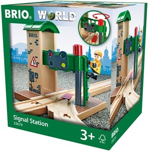 BRIO Brio Train en bois Gare sonore 33674 7312350336740