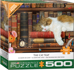Eurographics Casse-tête 500 XL The Cat Nap 628136355452