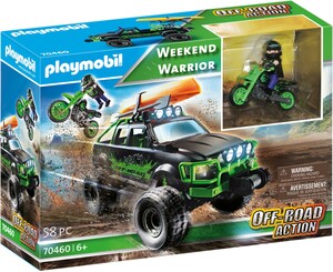 Playmobil Playmobil 70460 Camion 4x4 Off-road et motocyclette guerrier de fin de semaine 4008789704603