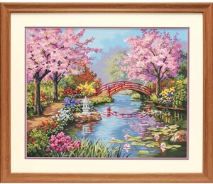 Dimensions PaintWorks Peinture à numéro Jardin japonais 20x16" 91415 088677914158