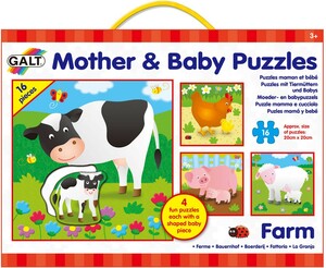 Galt Toys Casse-tête 16x4 mamans et bébés animaux de la ferme 5011979579430