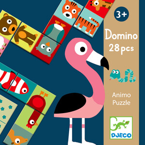 Djeco Domino Animaux 2 pièces (fr/en) 3070900081659