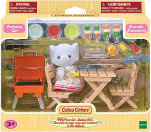 Calico Critters Calico Critters BBQ Picnic Set - Elephant Girl 020373219809